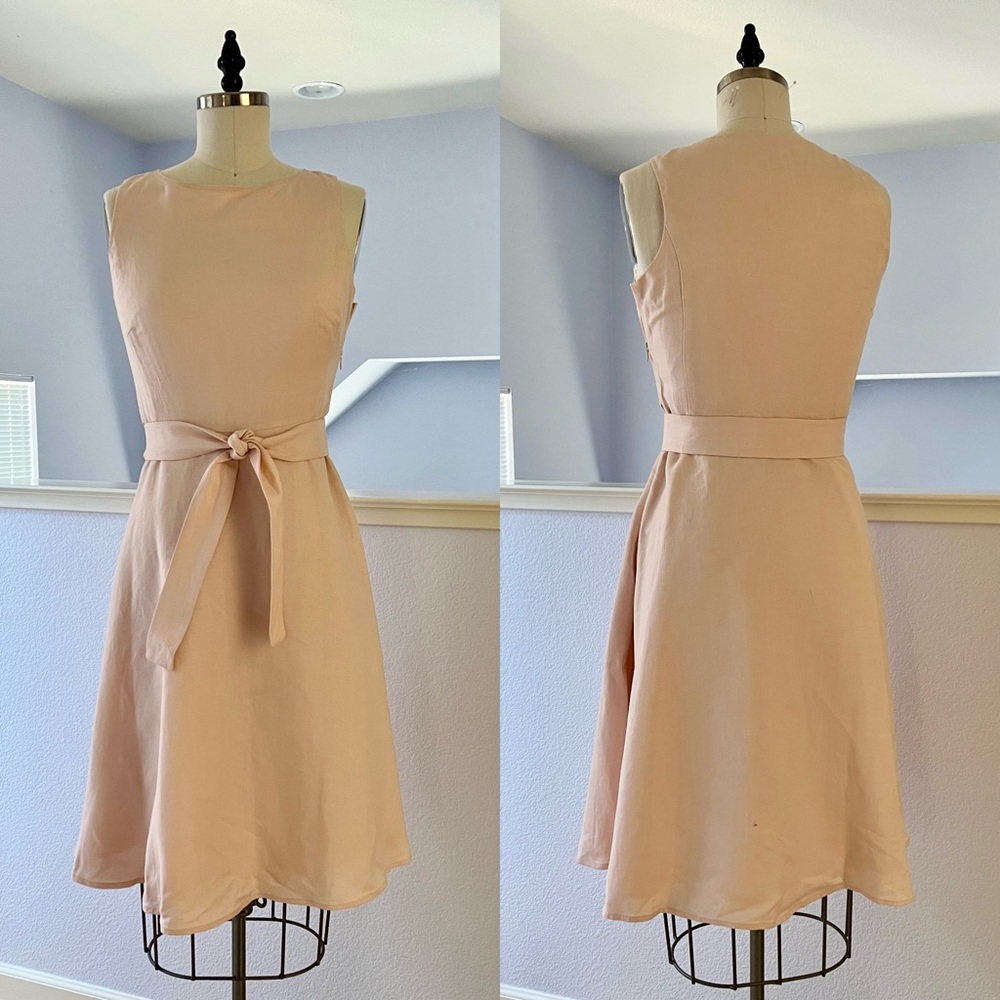 Calvin Klein Pale Pink Linen Dress